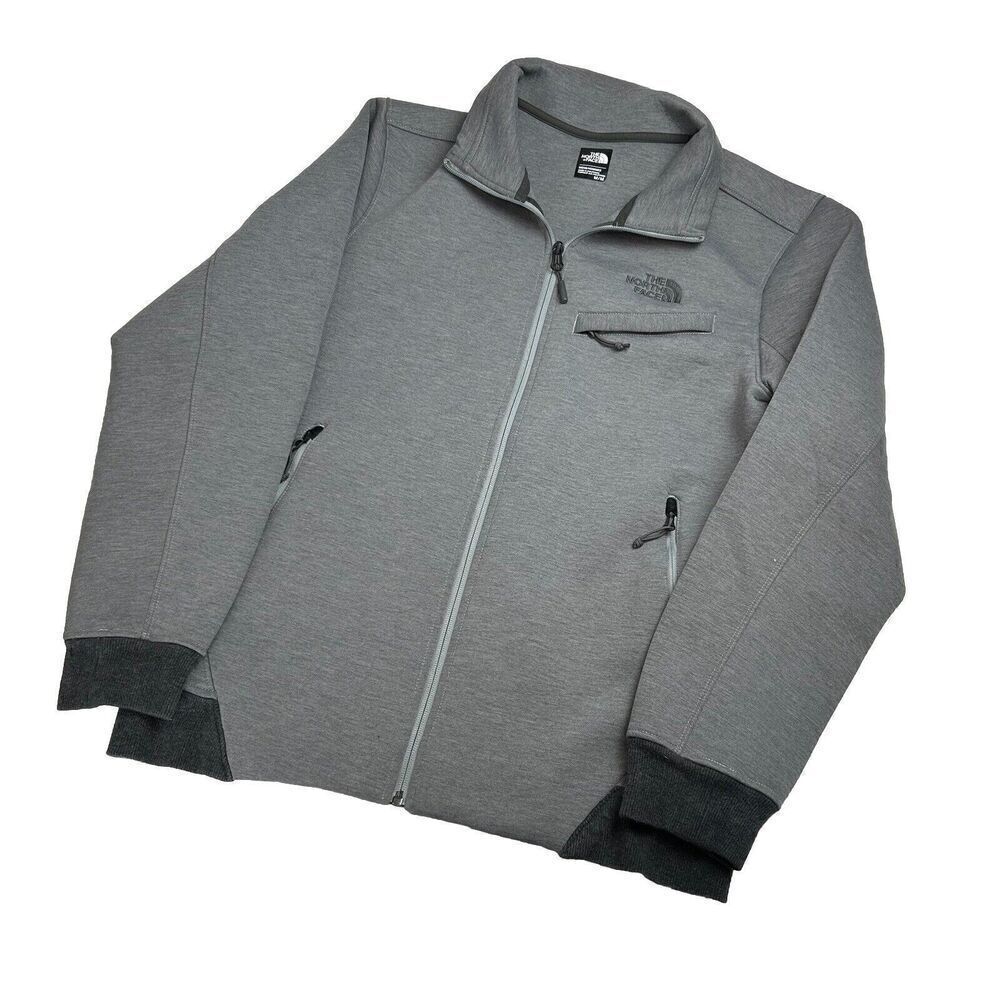 The North Face Jacket Men's MEDIUM Zip Lifestyle Street Wear GRAY Excellent Cond